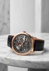 Slim d'Hermes Squelette Lune Graphite Matte Alligator Strap - 39.5 mm