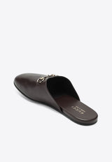 Gucci Horsebit Leather Mules Dark Brown 850140AAEA4/R_GUC-2270