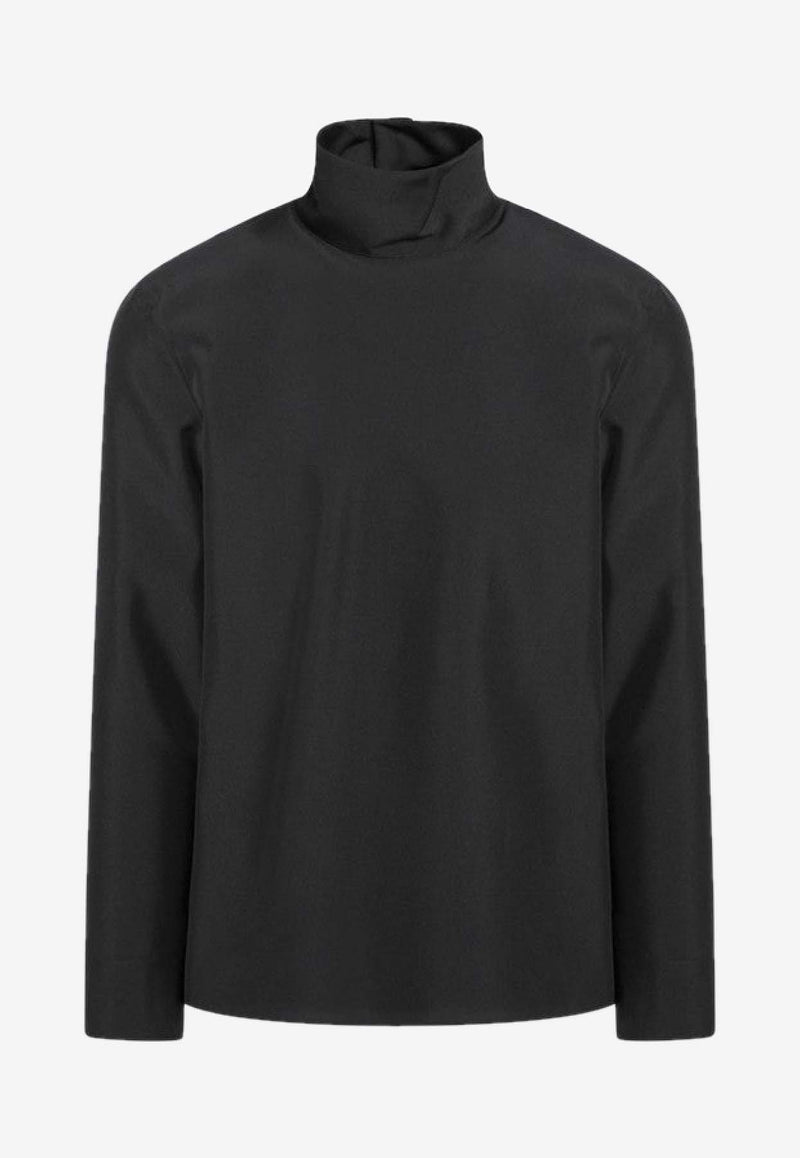Gucci Turtleneck Long-Sleeved Shirt Black 850332ZAFKB/R_GUC-1000