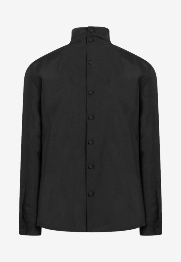 Gucci Turtleneck Long-Sleeved Shirt Black 850332ZAFKB/R_GUC-1000