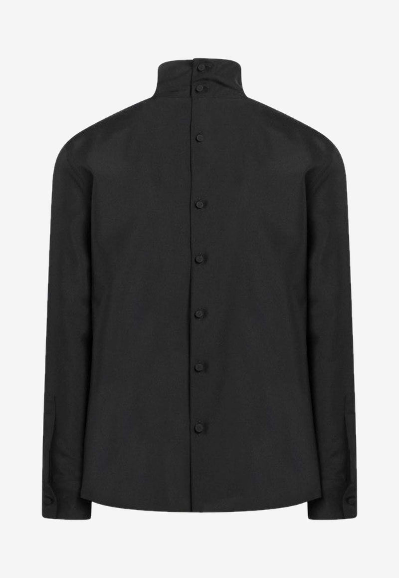 Gucci Turtleneck Long-Sleeved Shirt Black 850332ZAFKB/R_GUC-1000