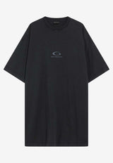 Balenciaga Loop Sports Oversized T-shirt Black 850345TTVH9/R_BALEN-1041