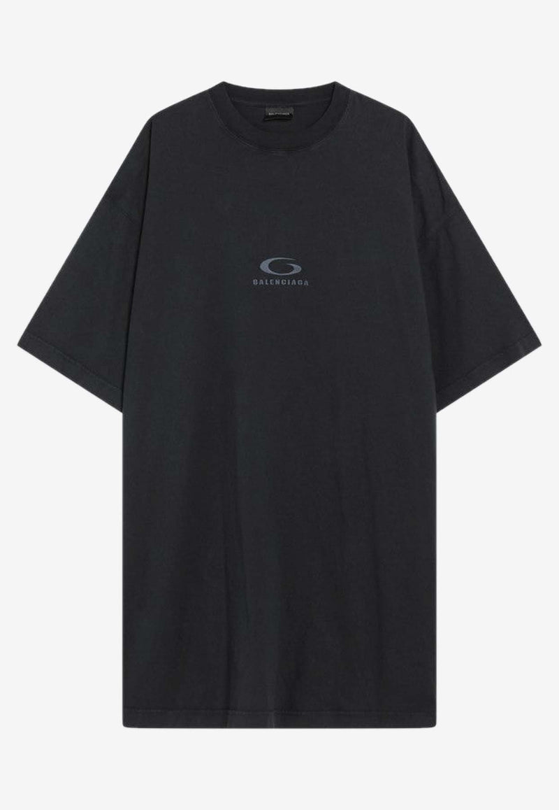 Balenciaga Loop Sports Oversized T-shirt Black 850345TTVH9/R_BALEN-1041