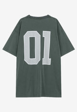 Balenciaga Basket Ball Logo T-shirt Green 850353TTVG2/R_BALEN-6399