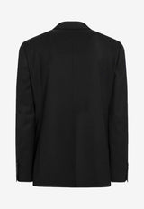 Balenciaga Single-Breasted Wool Blazer Black 850759TPT07/R_BALEN-1038