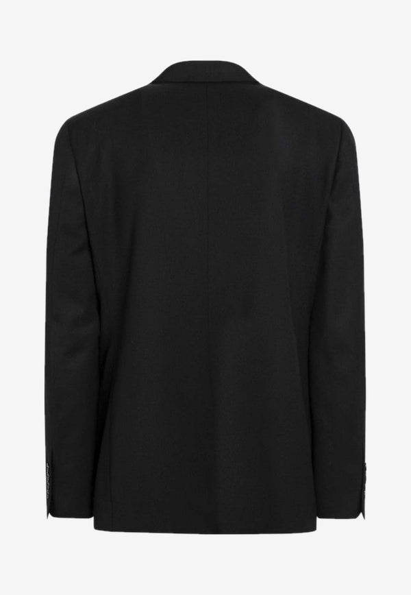 Balenciaga Single-Breasted Wool Blazer Black 850759TPT07/R_BALEN-1038