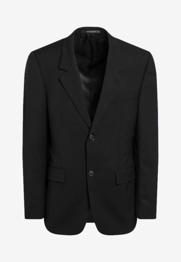 Balenciaga Single-Breasted Wool Blazer Black 850772TPT07/R_BALEN-1038