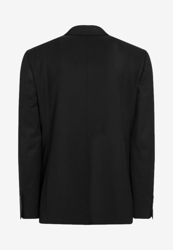 Balenciaga Single-Breasted Wool Blazer Black 850772TPT07/R_BALEN-1038