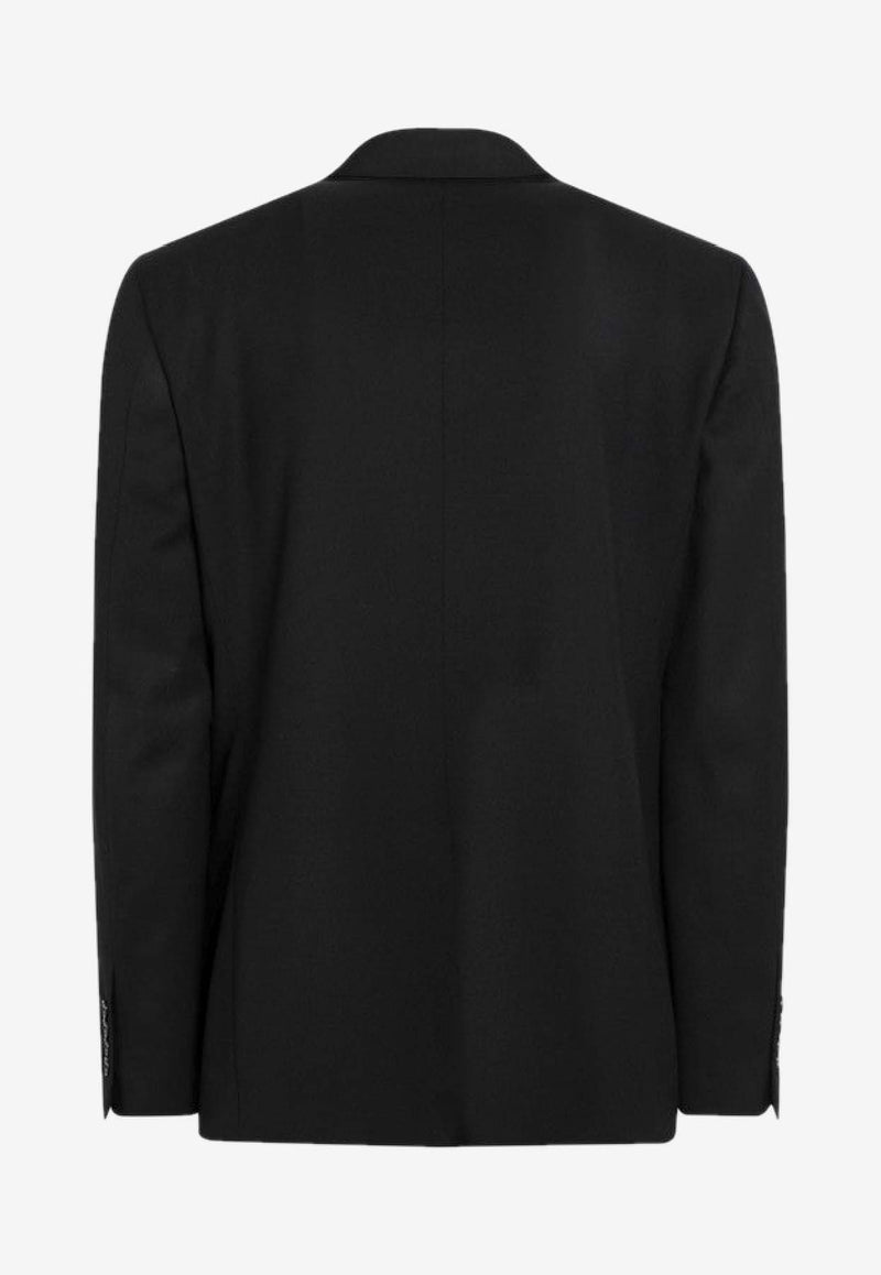 Balenciaga Single-Breasted Wool Blazer Black 850772TPT07/R_BALEN-1038
