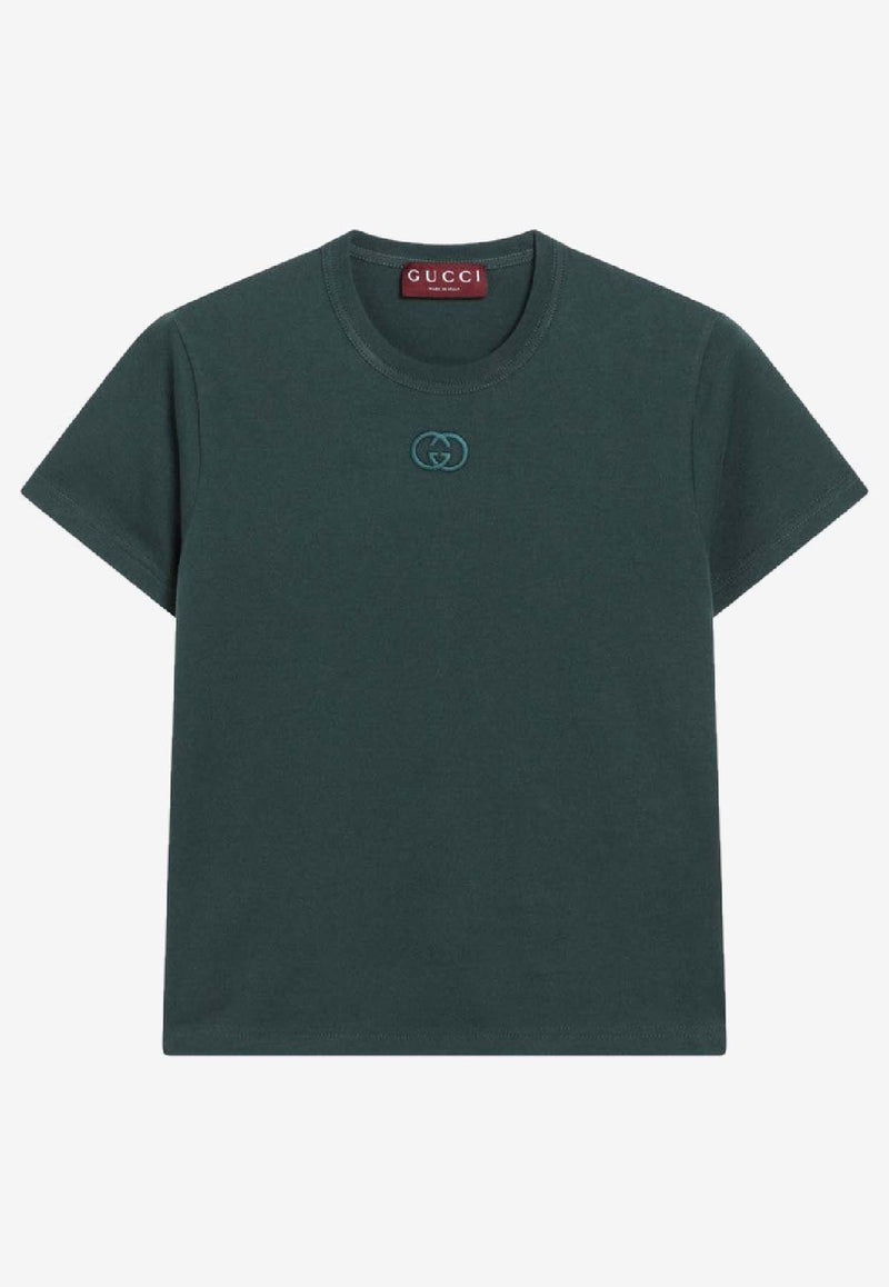 Gucci Interlocking G Crewneck T-shirt Green 850954XJHJR/R_GUC-3348