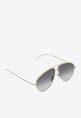 Gucci Logo Aviator Sunglasses Gray 851180I3330/R_GUC-8012