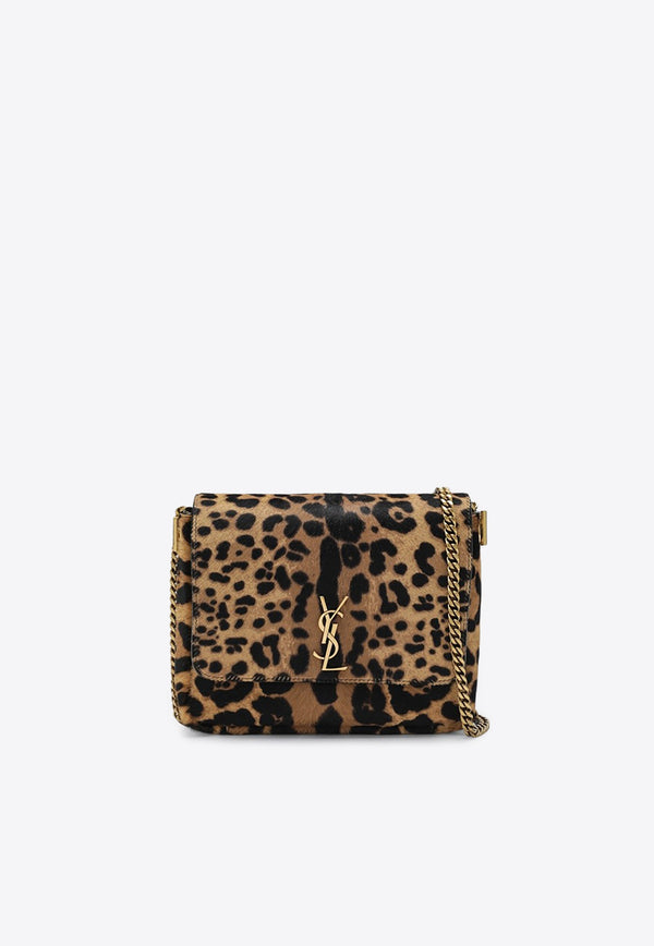 Saint Laurent Kate Leopard Print Crossbody Bag Brown 851557AAFQZ/R_YSL-2499