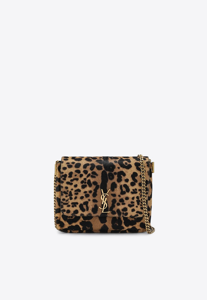 Saint Laurent Kate Leopard Print Crossbody Bag Brown 851557AAFQZ/R_YSL-2499