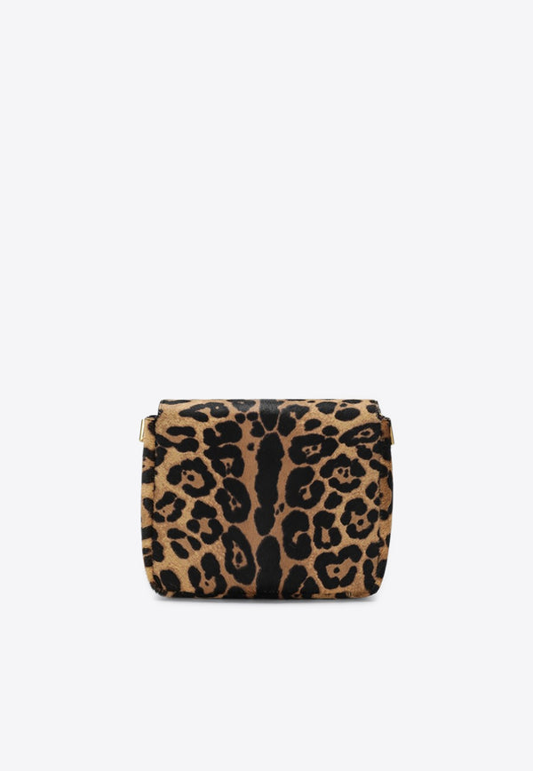 Saint Laurent Kate Leopard Print Crossbody Bag Brown 851557AAFQZ/R_YSL-2499