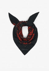 Alexander McQueen Tartan Check Quilted Silk Scarf Multicolor 8518653001Q 1074