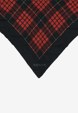 Alexander McQueen Tartan Check Quilted Silk Scarf Multicolor 8518653001Q 1074
