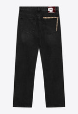 Gucci Délavé Straight-Leg Jeans Black 852359XDDE5/S_GUC-1000