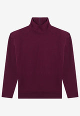Saint Laurent High-Neck Boxy Sweater Purple 852468Y36SW/R_YSL-5022