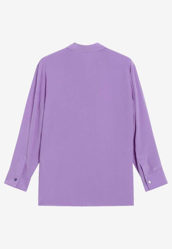 Gucci Buttoned Silk Shirt Purple 853004Z7AXX/R_GUC-5007