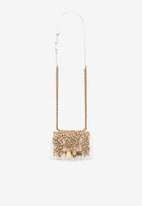 Alexander McQueen Mini Crystal Embroidery Jeweled Clutch Bag Cream 85484817HLO 7050