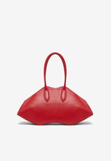 Alexander McQueen Manta Calf Leather Shoulder Bag Red 8559971VDXA 6406