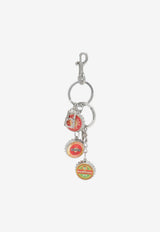 Balenciaga Logo Bottle Cap Keyring  Silver 8562862ACCG/S_BALEN-8486