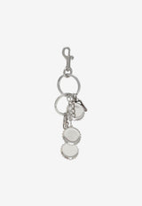 Balenciaga Logo Bottle Cap Keyring  Silver 8562862ACCG/S_BALEN-8486