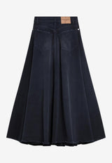 Balenciaga Maxi Godet Denim Skirt  Blue 856906TTW64/S_BALEN-8074