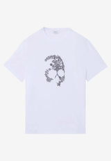 Alexander McQueen Lace Skull Crewneck T-shirt White 857145QTAEG 0909
