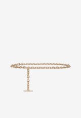 Alexander McQueen T-bar Chain Belt Gold 857628J16AH 0442