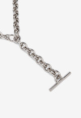 Alexander McQueen T-bar Chain Belt Palladium 857628J16SS 0443
