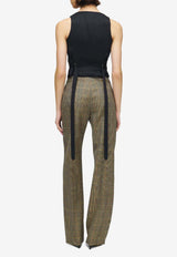 Alexander McQueen Country Check Wool Waistcoat Brown 857873QJAFR 9101