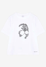 Alexander McQueen Lace Skull Crewneck T-shirt White 858340QZAQP 0900