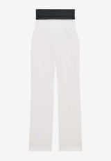 Alexander McQueen High-Waist Tailored Pants White 858534QJAAC 9016