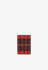 Alexander McQueen Skull Tartan Check Cardholder Multicolor 8585881MAD3 8490