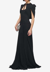 Alexander McQueen Tailored Bolero Jacket Black 858654QEAAL 1000
