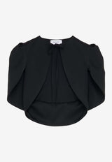 Alexander McQueen Tailored Bolero Jacket Black 858654QEAAL 1000