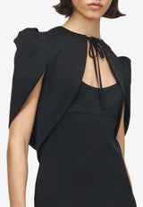 Alexander McQueen Tailored Bolero Jacket Black 858654QEAAL 1000