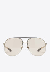 Gucci Navigator Logo Sunglasses Brown 861000I3330/S_GUC-8023