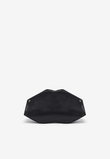 Alexander McQueen Manta Calf Leather Clutch Black 8613741VDXA 1000