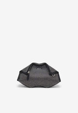 Alexander McQueen Manta Studded Eyelets Leather Clutch Black 8613741VDXC 1000