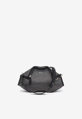 Alexander McQueen Manta Studded Eyelets Leather Clutch Black 8613741VDXC 1000