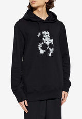 Alexander McQueen Lace Skull Hooded Sweatshirt Black 862290QTAEL 0520