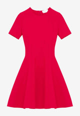Alexander McQueen Flared Mini Dress Red 863054Q1BGL 6195