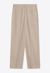 The Row Lilas Straight-Leg Tailored Pants Khaki 8719W2980/Q_THERO-LGK