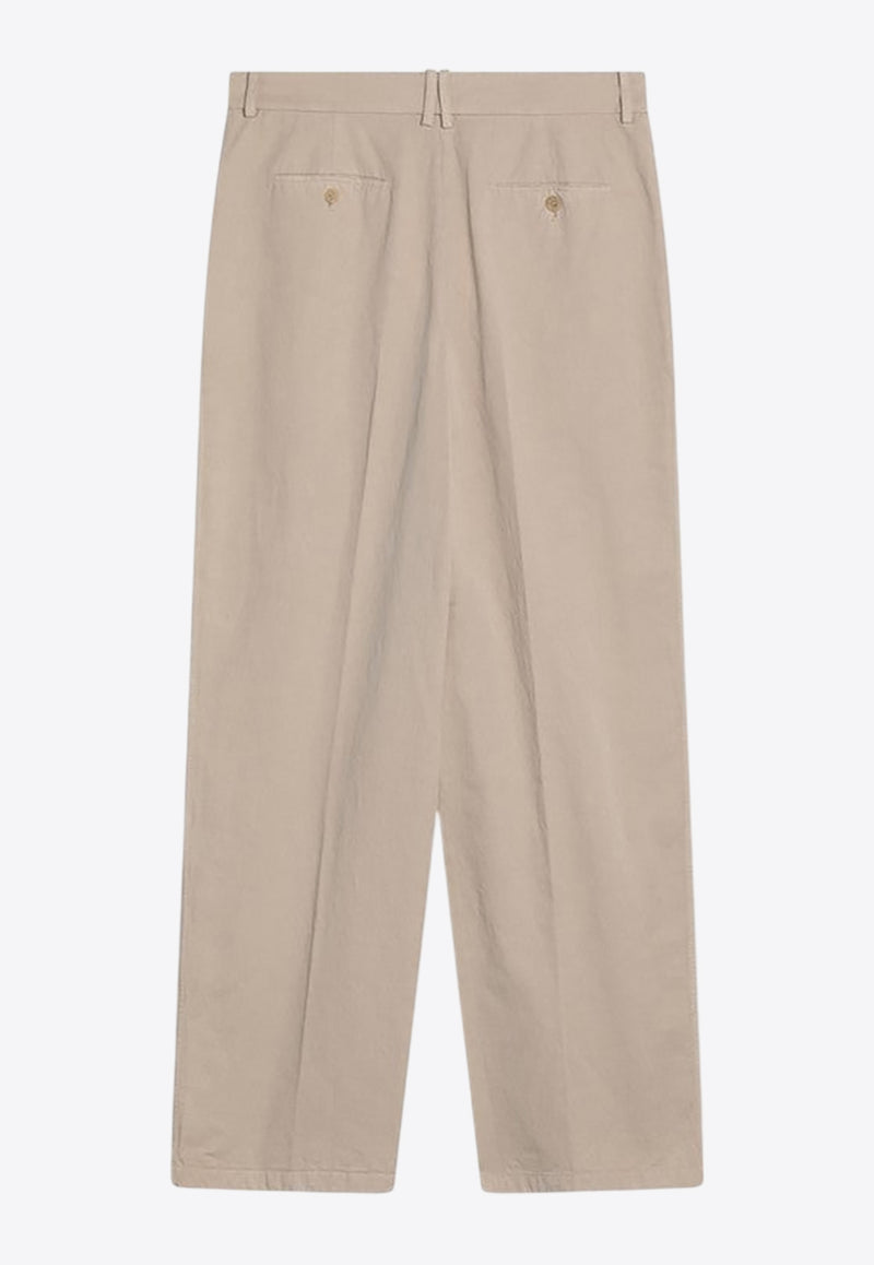 The Row Lilas Straight-Leg Tailored Pants Khaki 8719W2980/Q_THERO-LGK