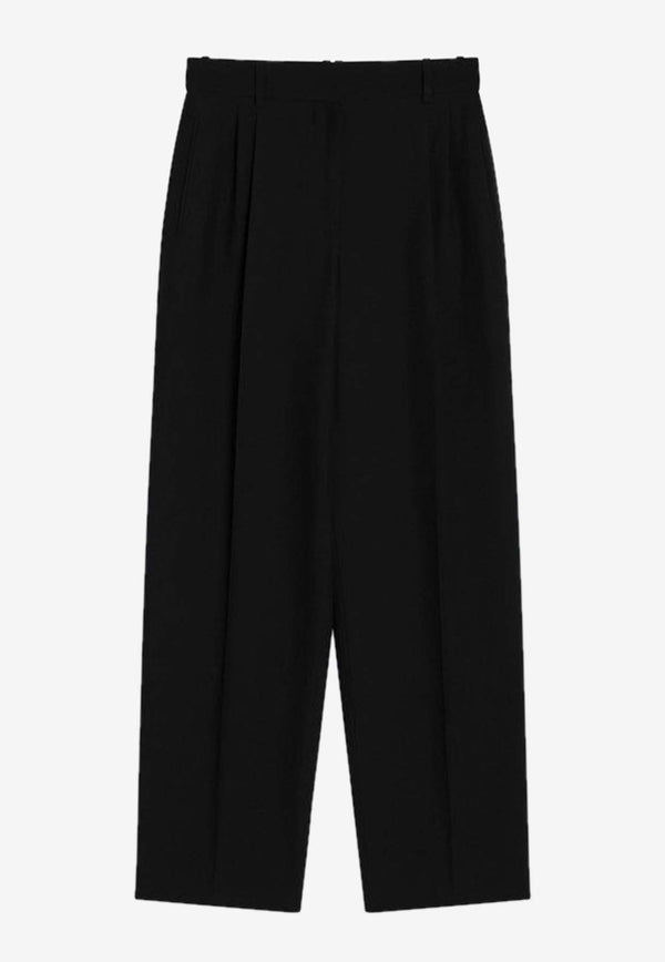 The Row Lilas Wool-Blend Pants Black 8719W3677_THERO-BLK