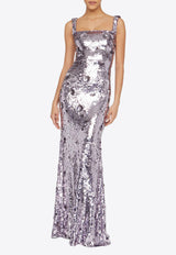 Theia Serafina Sequined Gown Lavender 88115062_Lavender