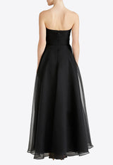 Theia Teresa Strapless Ruffled Gown Black 8817572_BLACK