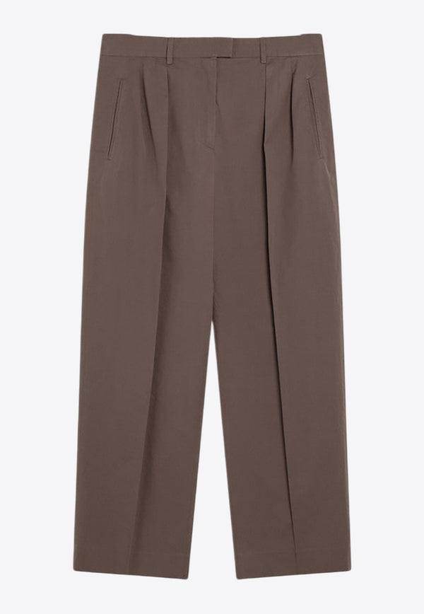 The Row Classic Straight-Leg Pants Taupe 8884W3897/Q_THERO-TAU